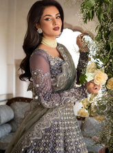 Celebrations by Elaf Embroidered Organza Suits Unstitched 4 Piece - EF24CF EFH-02 NAZNEEN